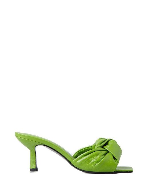 By Far Green Lana Slip-on Sandals