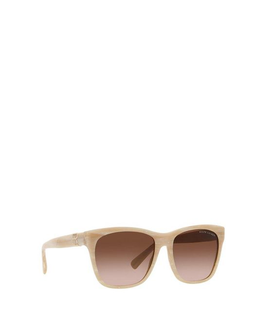 Ralph Lauren White Eyewear Square Frame Sunglasses
