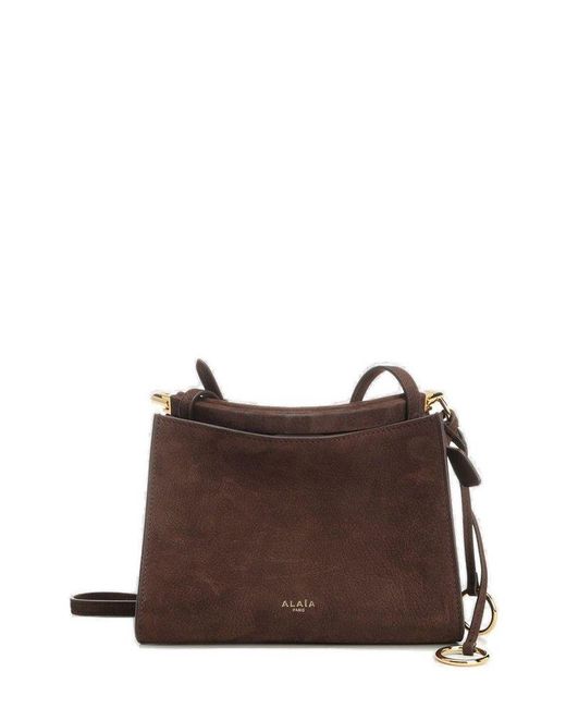 ショルダーバッグ・ポシェット ALAIA LE CLICK SMALL SQUARE BAG BROWN Alaïa Le Click Small Square Bag in Brown | Lyst