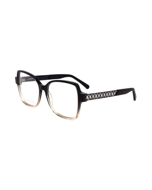 Swarovski Black Square Frame Glasses