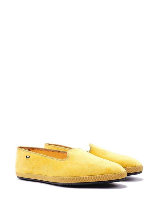 Weekend by Maxmara Yellow Alomond Toe Slip-on Flat Shoes