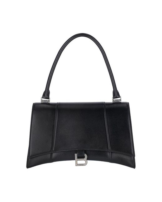 Balenciaga Black Hourglass Hinge Medium Handbag