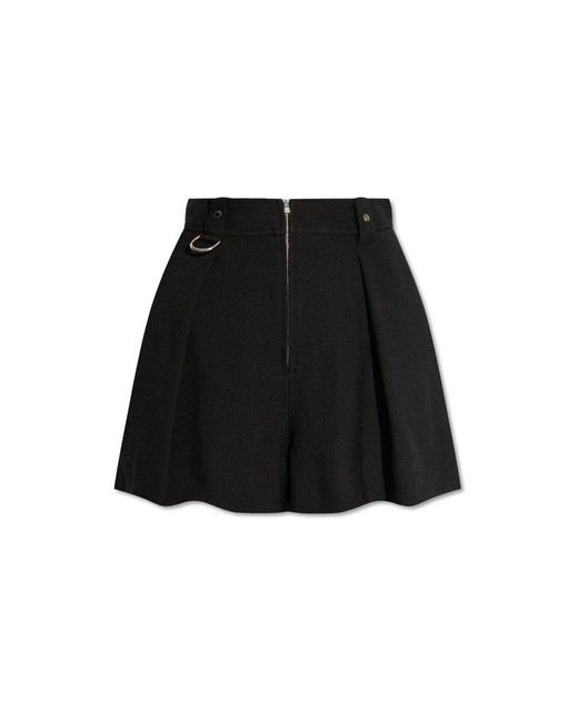 IRO Black 'malda' Pleated Shorts,