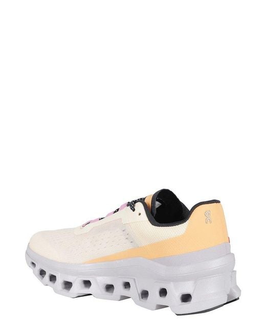 On Shoes Pink Lace-Up Sneakers