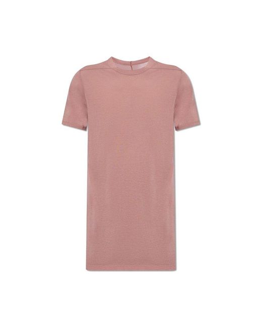 Rick Owens Pink 'level T' T-shirt, for men