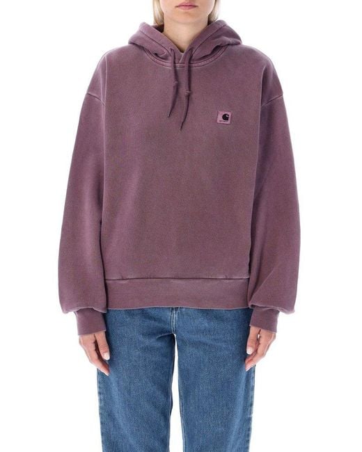 Carhartt WIP Cotton Hooded Nelson Sweatshirt in Plum Wash (Purple) - Save  33% | Lyst