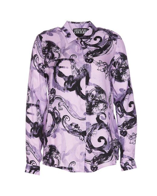 Versace Purple Shirts