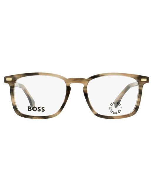 Boss Black Rectangular-Frame Glasses for men