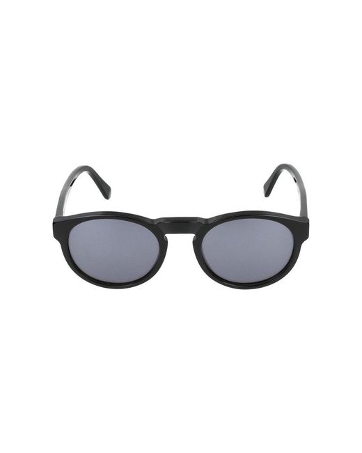 Retrosuperfuture Black Round Frame Sunglasses