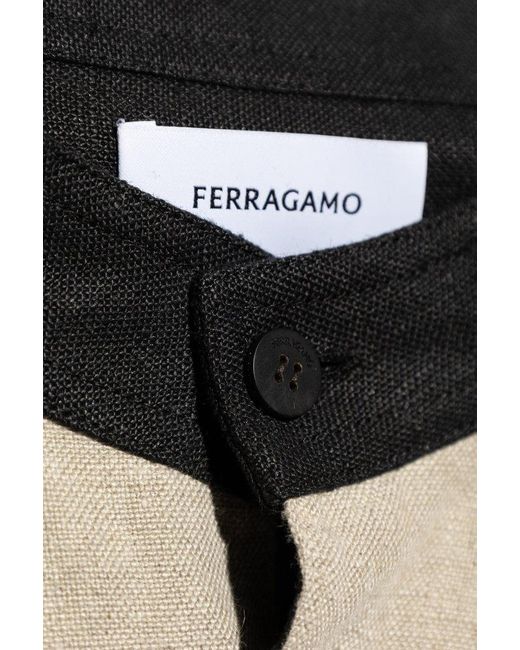 Ferragamo Natural Linen Shirt, for men