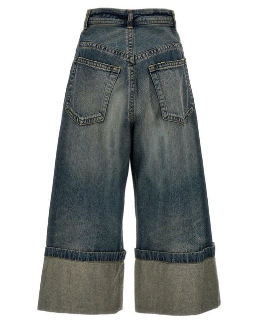 Maison Mihara Yasuhiro Blue 'Roll-Up' Jeans