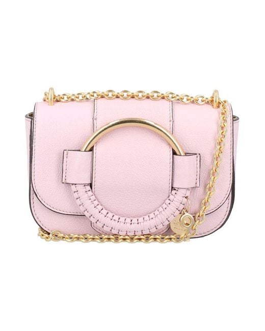 See By Chloé Leather Hana Chain Bag in Pink - Save 15% | Lyst