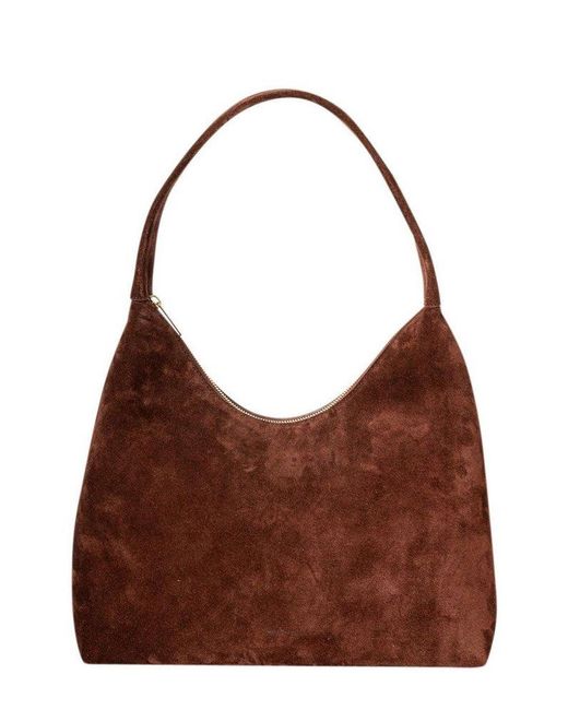 Mansur Gavriel Brown Candy Zipped Hobo Bag