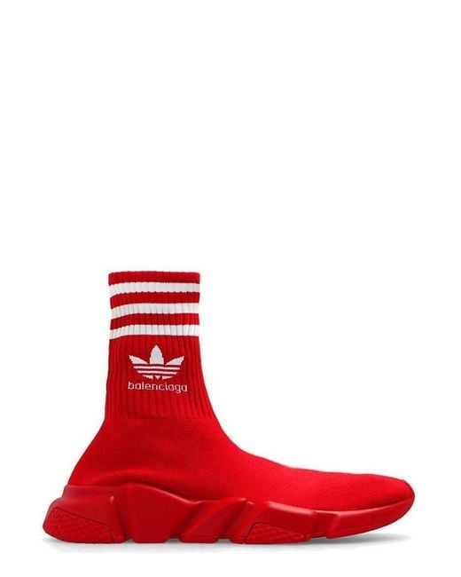 Balenciaga X Adidas Logo Embroidered Sock Sneakers for men