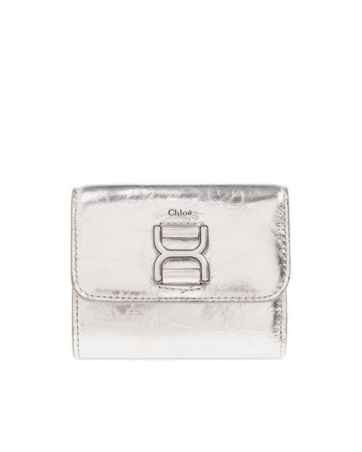 Chloé Metallic Leather Wallet,