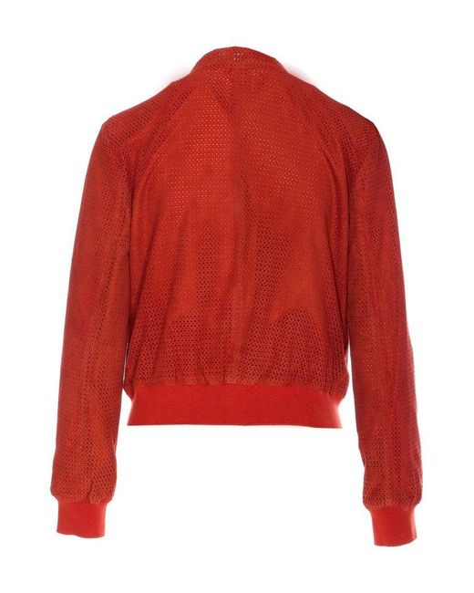 Bully Red Jackets Perforated Design