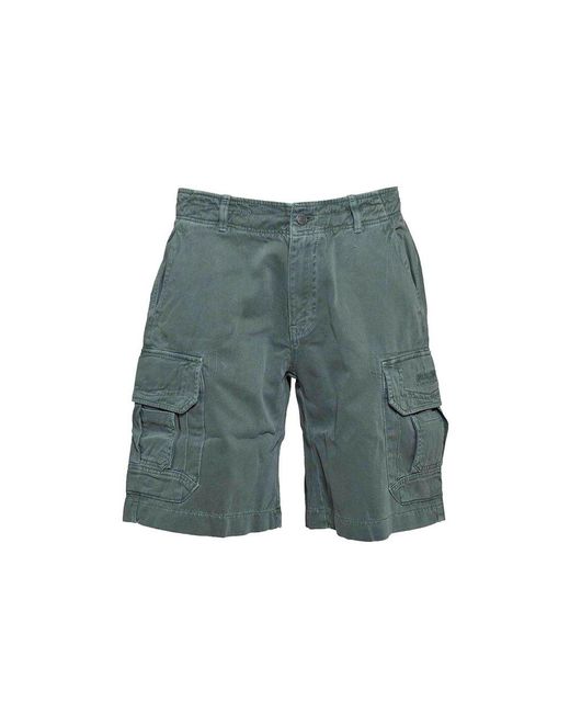 Moschino Green Logo-embroidered Shorts for men