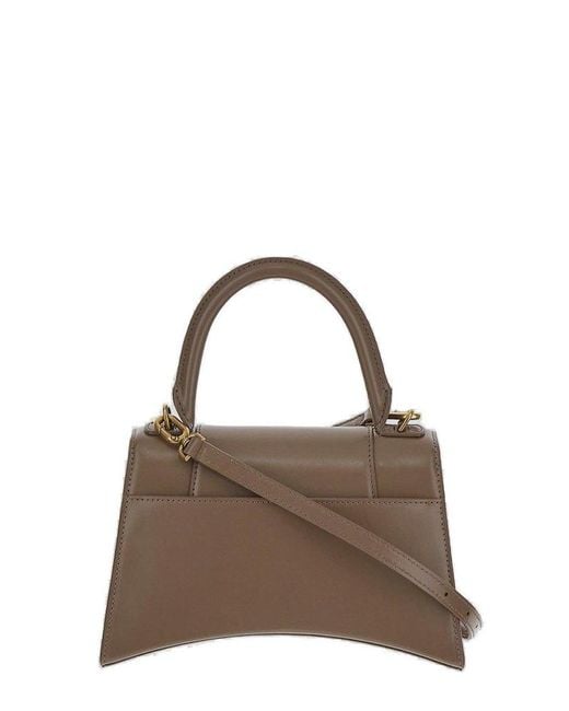 Balenciaga Brown Hourglass Small Top Handle Bag