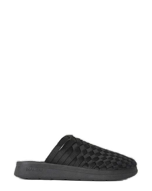 Malibu Sandals Black Woven Colony Sandals for men