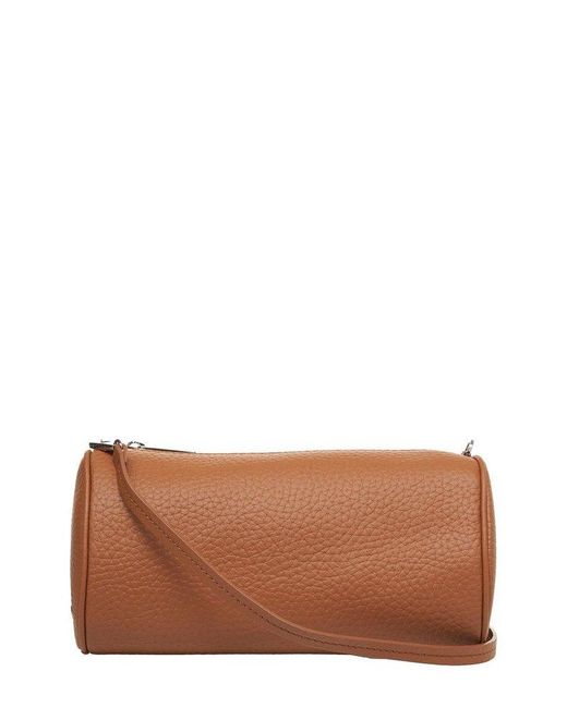 Orciani Brown Roll Mini Shoulder Bag