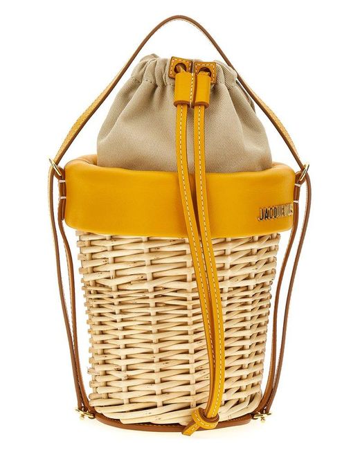 Jacquemus Yellow Le Panier Seau Bucket Bag