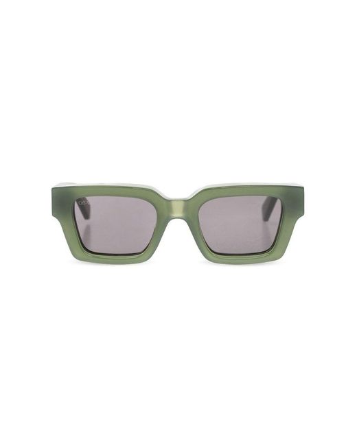 Off-White c/o Virgil Abloh Gray Virgil Square Frame Sunglasses for men