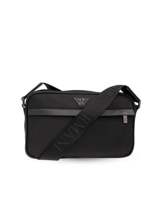 Emporio Armani Black The 'sustainability' Collection Shoulder Bag, for men