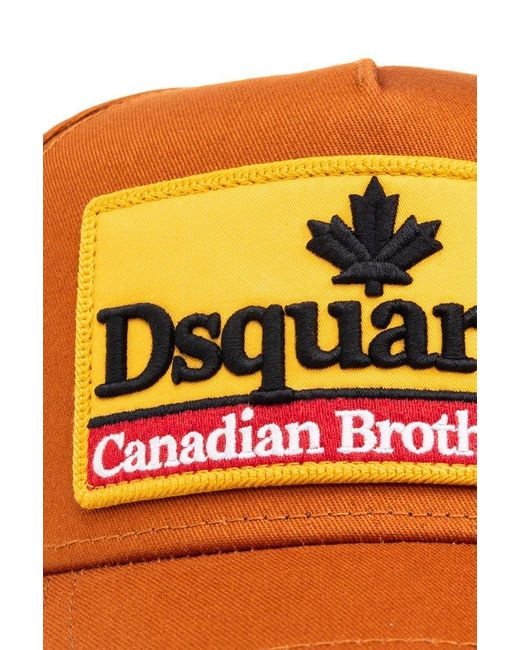 DSquared² Orange Cap With Visor, for men
