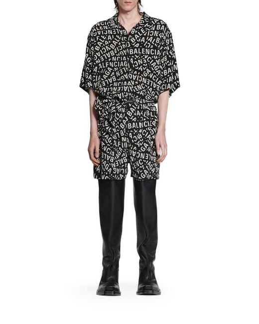 Balenciaga Black Pyjama Shorts for men