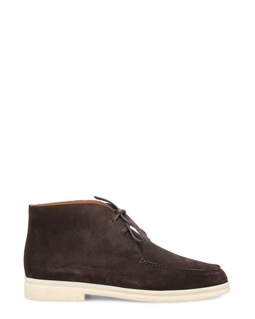 Loro Piana Brown Walk And Walk Ankle Boot for men