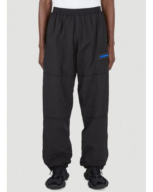 Aries Windcheater Track Pants in Black for Men