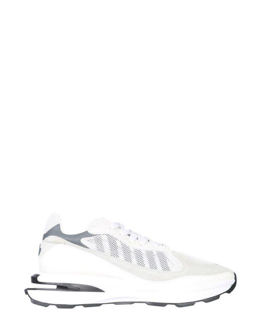 DSquared² White Dsquared 2 Slash Panelled Low-Top Sneakers for men