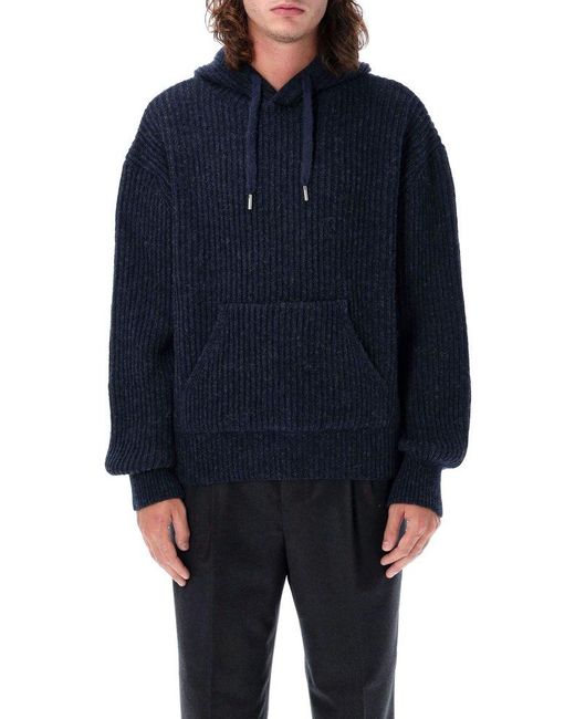 AMI Blue Hoodie Sweater for men