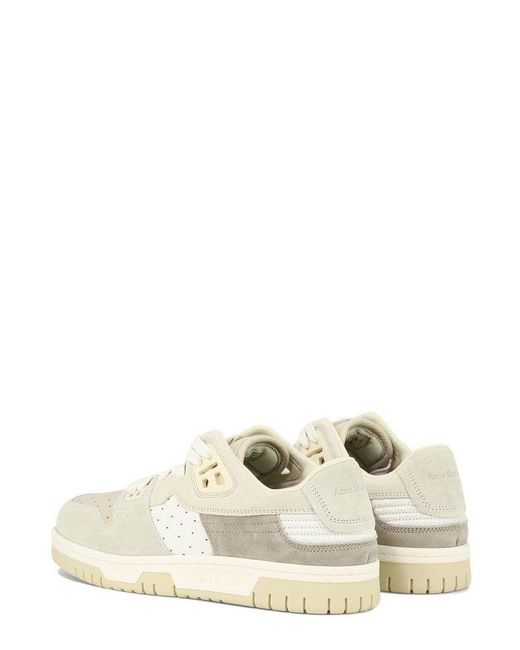 Acne White Basket Low-top Sneakers for men