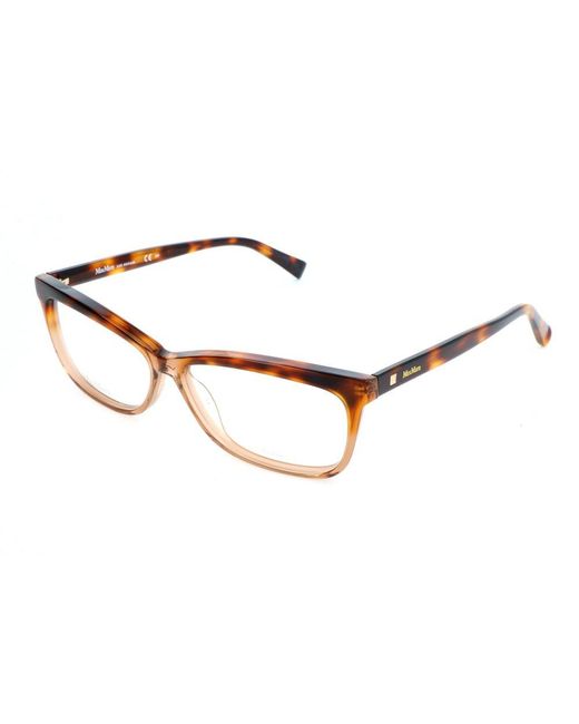 Max Mara Black Rectangular Frame Glasses