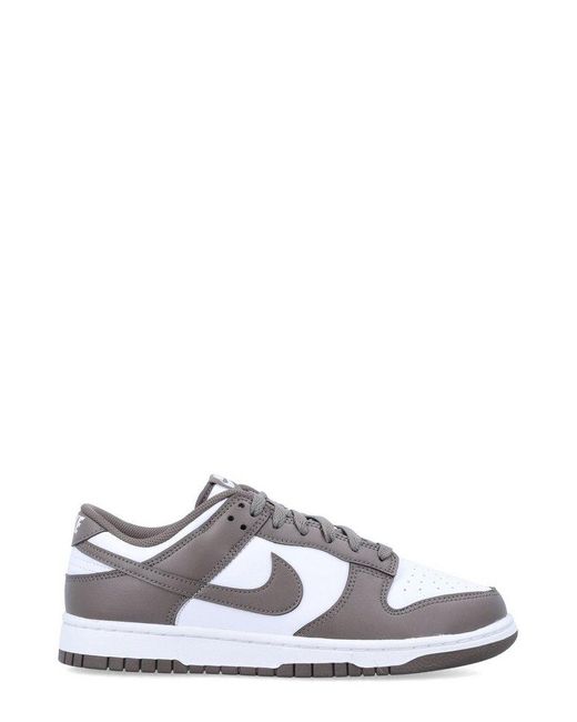 Nike White Dunk Retro Low-Top Sneakers