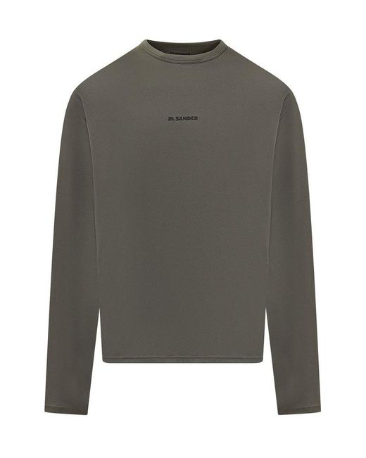 Jil Sander Gray Long Sleeve T-shirts for men