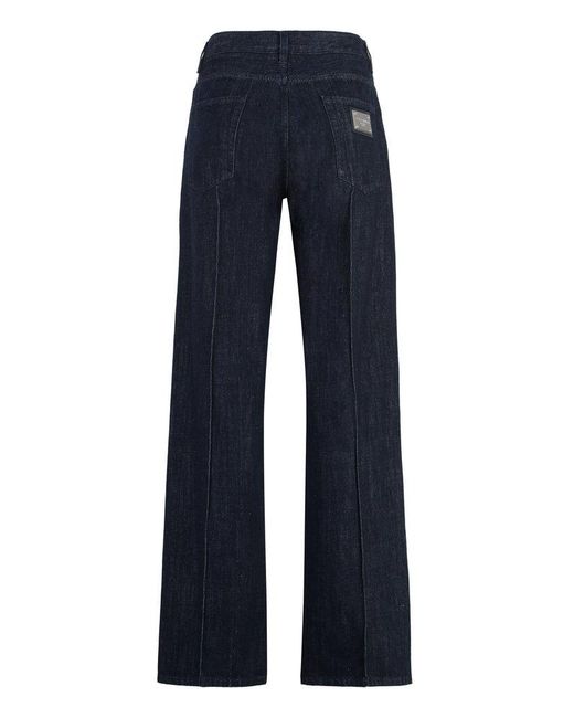 Dolce & Gabbana Blue 5-pocket Straight-leg Jeans