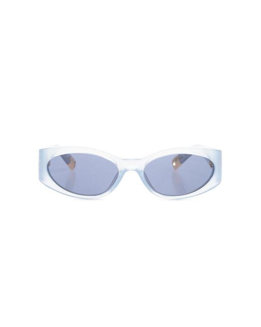 Jacquemus Blue Sunglasses With Logo,
