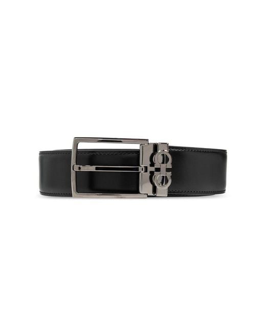 Ferragamo Black Double-sided Belt, for men