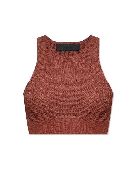 Fear Of God Red Ribbed Top
