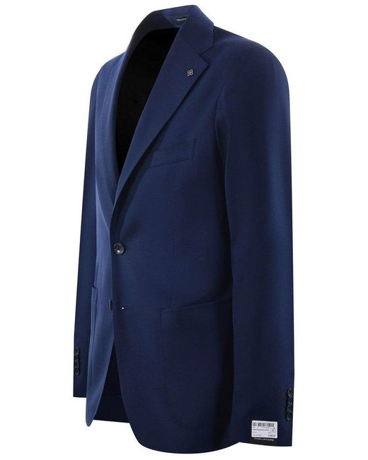 Tagliatore Blue Montecarlo Single-Breasted Blazer for men