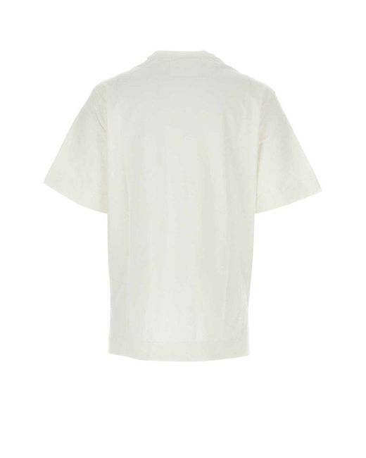 Jil Sander White Stretch Cotton Oversize T-Shirt for men