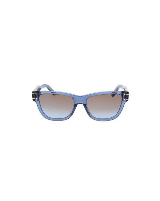 Dior Black Rectangular Frame Sunglasses