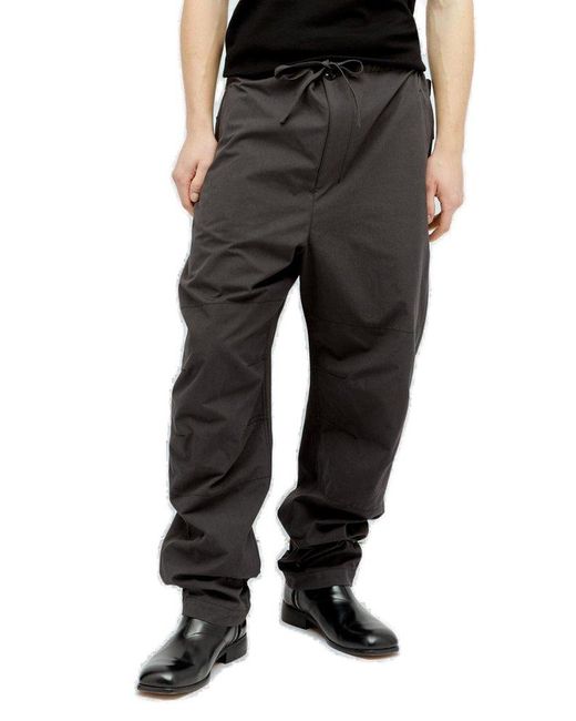 Lemaire Drawstring Maxi Military Pants in Black for Men | Lyst Canada