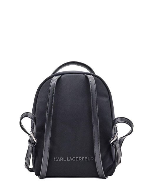 Karl Lagerfeld Blue Small Ikon Backpack