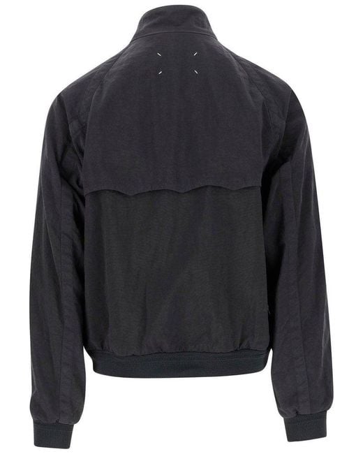 Maison Margiela Blue Lightweight Canvas Zip-Up Jacket for men