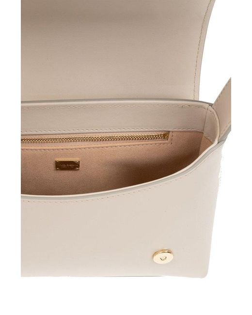 Dolce & Gabbana White Shoulder Bag With Logo