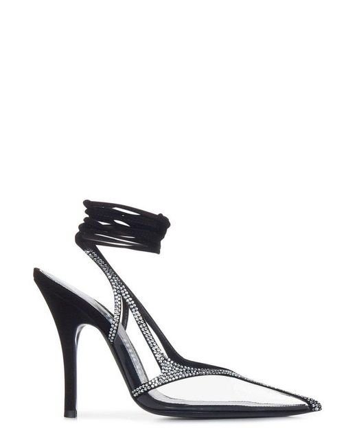パンプス The Attico Venus Chrome Slingback Pumps The Attico Venus Chrome Slingbacks in Black | Lyst