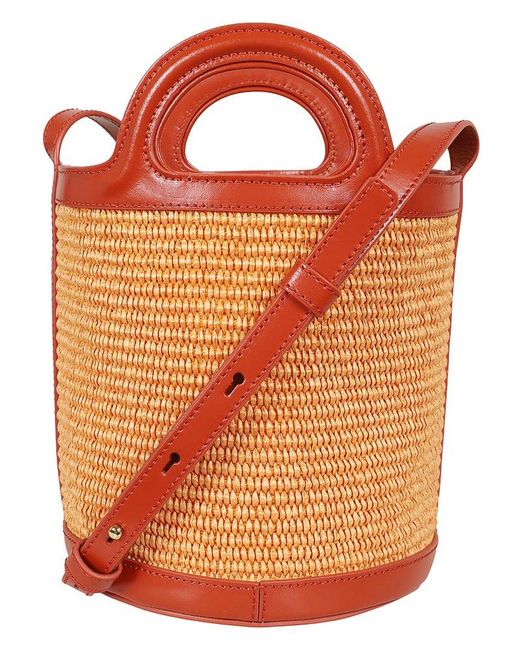 Marni Orange Tropicalia Mini Bucket